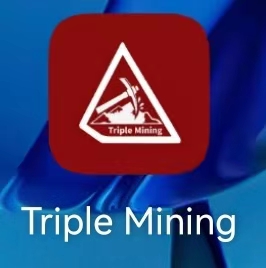 Triple Mining~正在空投，手机挖矿波场币TRX，注册即送0.5TRX/日算力，每24小时启动一次，直推10%算力加成，满50TRX即可提现。缩略图